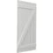 Ekena Millwork Americraft 6-Board (2 Batten) Wood Spaced Board-n-Batten Shutters w/ Z-Bar, ARW102SB623X77STH, PR ARW102SB623X77STH - alternate 6